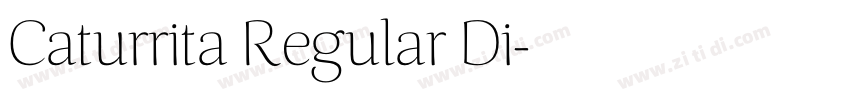 Caturrita Regular Di字体转换